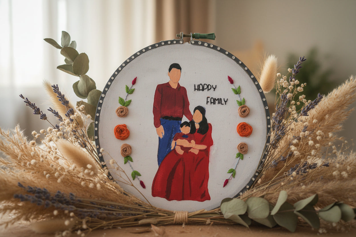 🎂🖼️ Personalized Photo Hoop Frame – Custom Birthday Keepsake