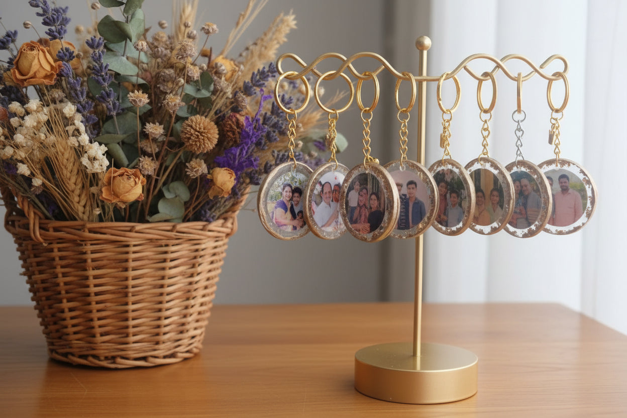 ✨ Personalized Photo Resin Keychain | Handmade Memory Keepsake ✨