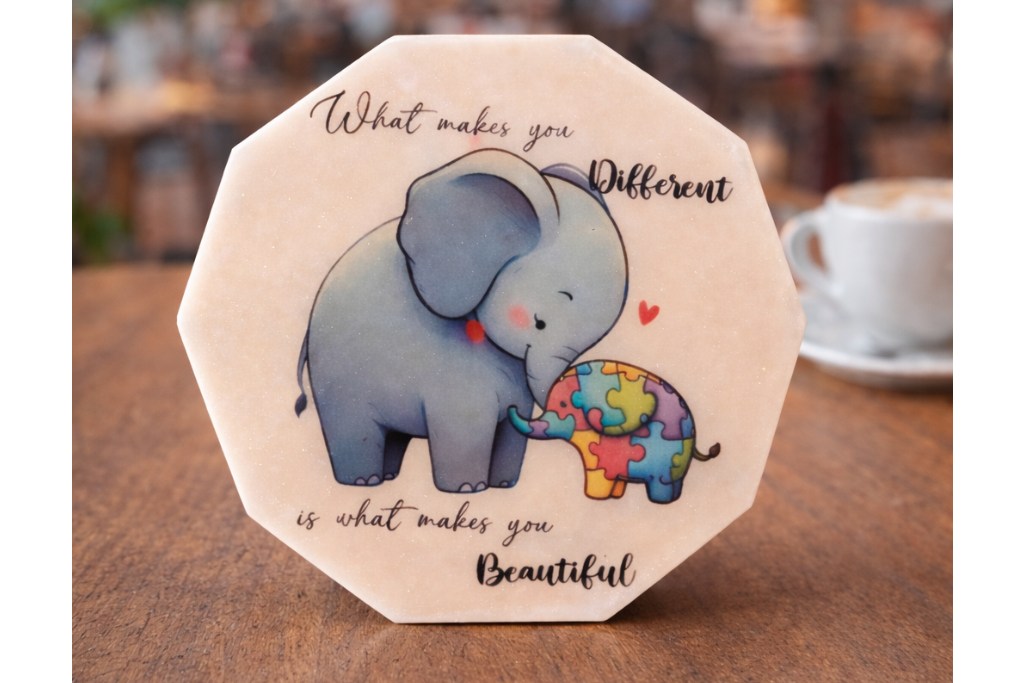 Cute Elephant Quote Resin Plaque – Unique & Beautiful Gift 🎁✨