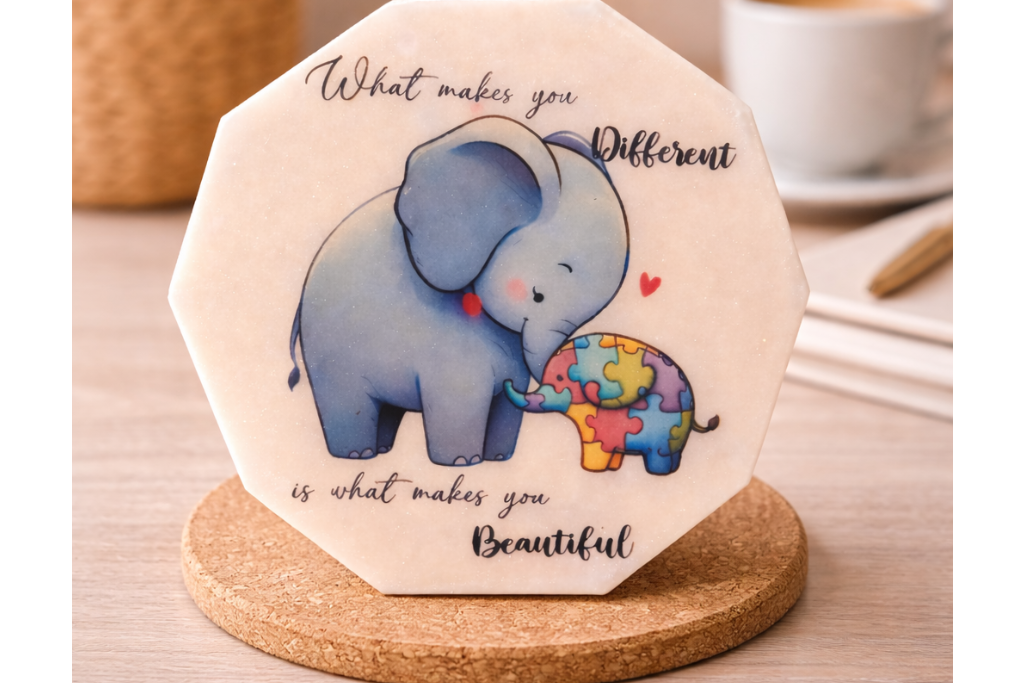 Cute Elephant Quote Resin Plaque – Unique & Beautiful Gift 🎁✨