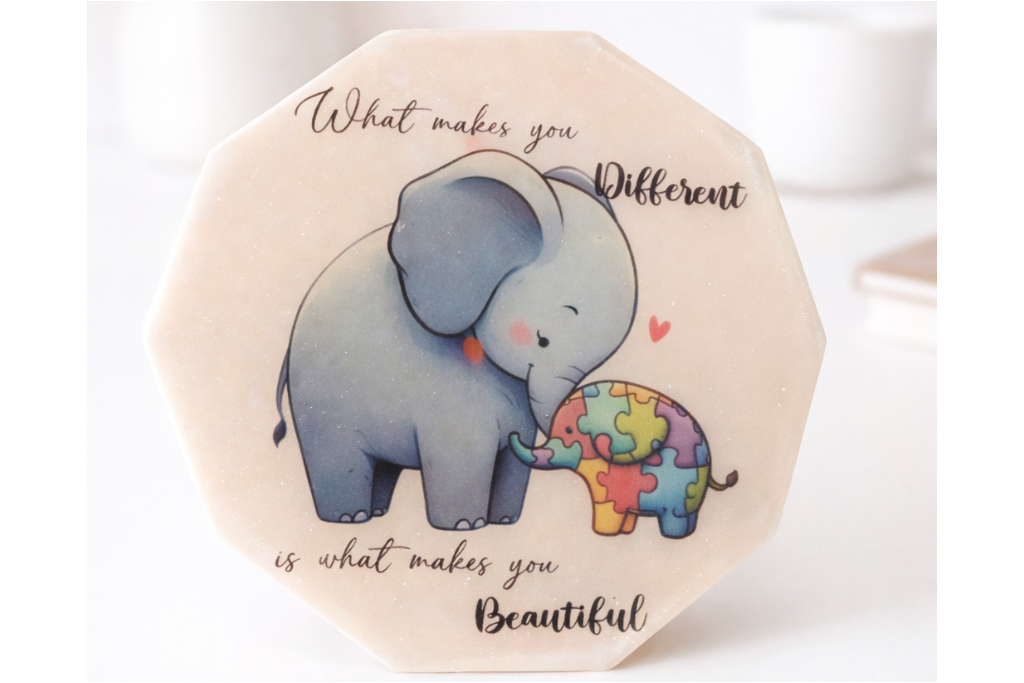 Cute Elephant Quote Resin Plaque – Unique & Beautiful Gift 🎁✨